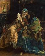 Alfred Stevens Pleasant Letter oil